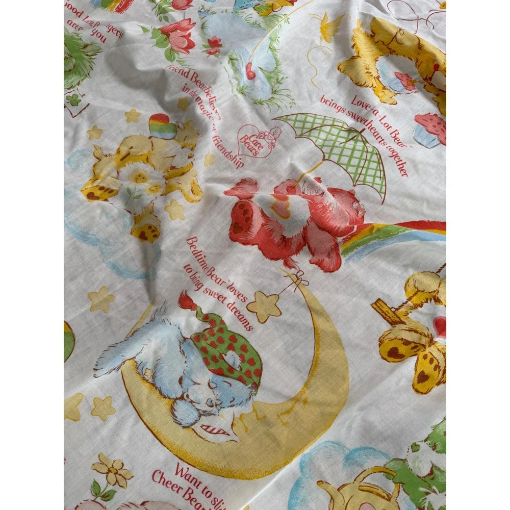 Care‎ Bears vintage 1980 fitted twin bedding sheet